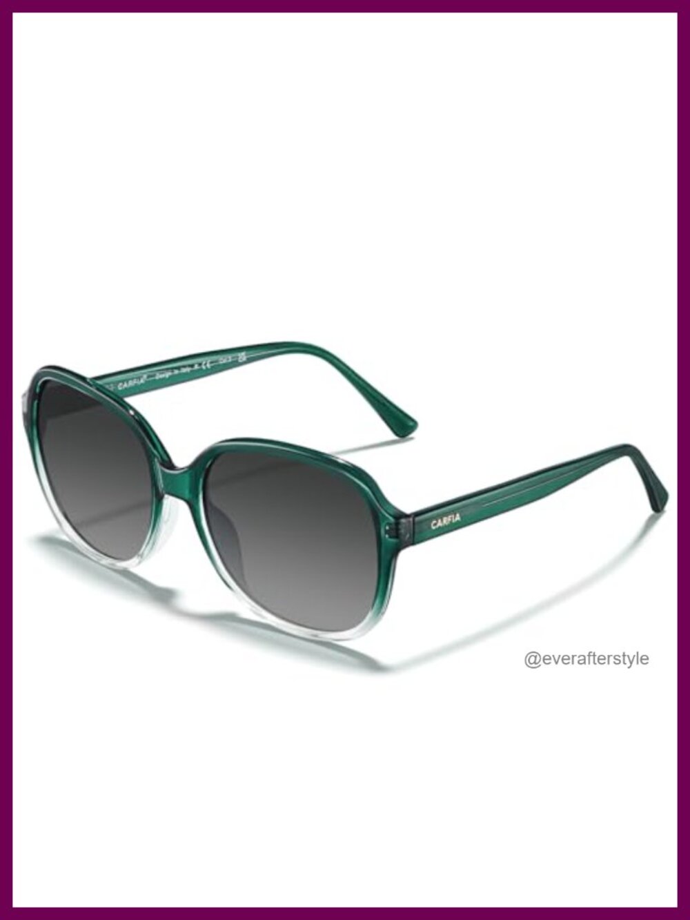 Polarized Acetate Square Sunglasses for Women UV Protection